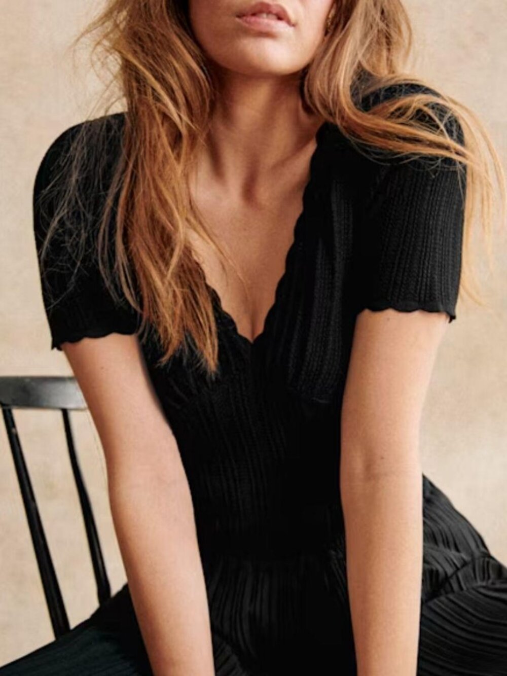Sézane Cloe Jumper in Black